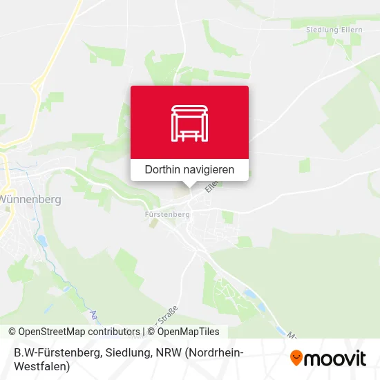 B.W-Fürstenberg, Siedlung Karte