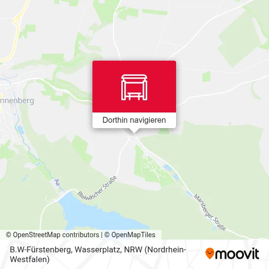 B.W-Fürstenberg, Wasserplatz Karte