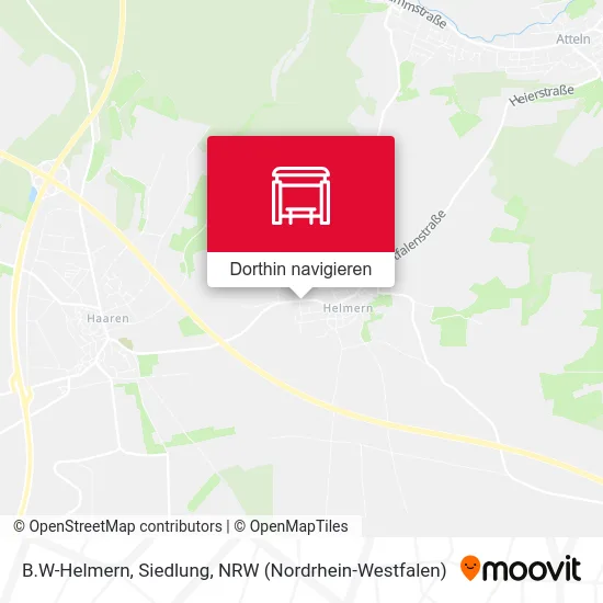 B.W-Helmern, Siedlung Karte