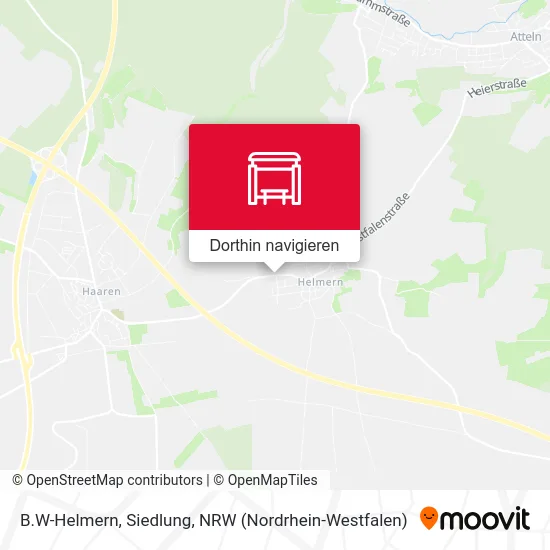 B.W-Helmern, Siedlung Karte