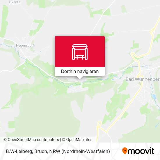 B.W-Leiberg, Bruch Karte