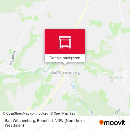 Bad Wünnenberg, Bonefeld Karte