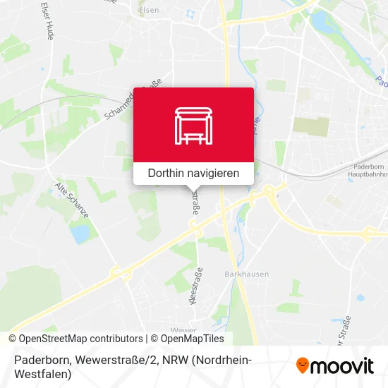 Paderborn, Wewerstraße/2 Karte