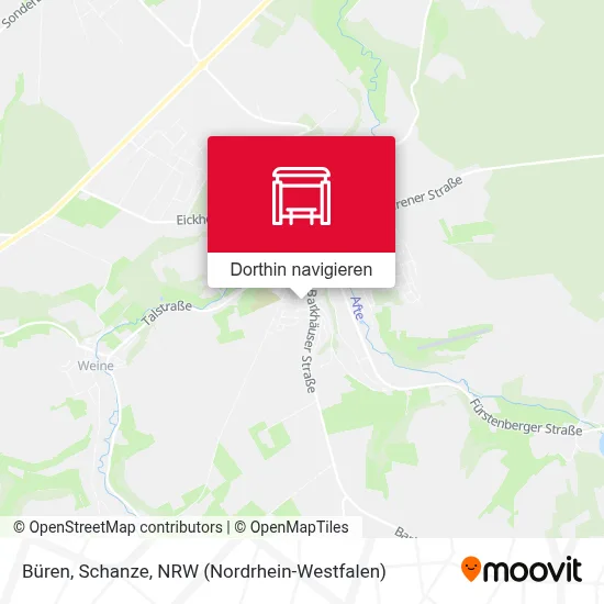 Büren, Schanze Karte