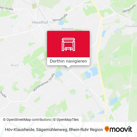 Höv-Klausheide, Sägemühlenweg Karte