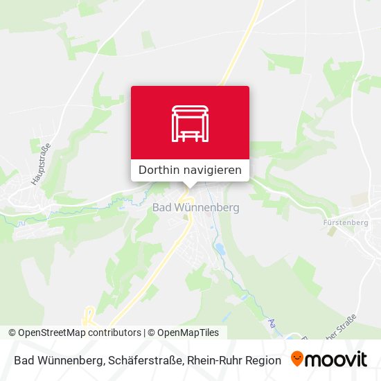 Bad Wünnenberg, Schäferstraße Karte