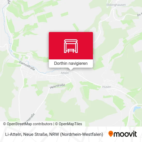 Li-Atteln, Neue Straße Karte