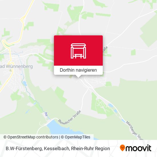 B.W-Fürstenberg, Kesselbach Karte