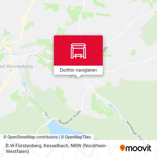 B.W-Fürstenberg, Kesselbach Karte