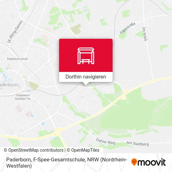 Paderborn, F-Spee-Gesamtschule Karte