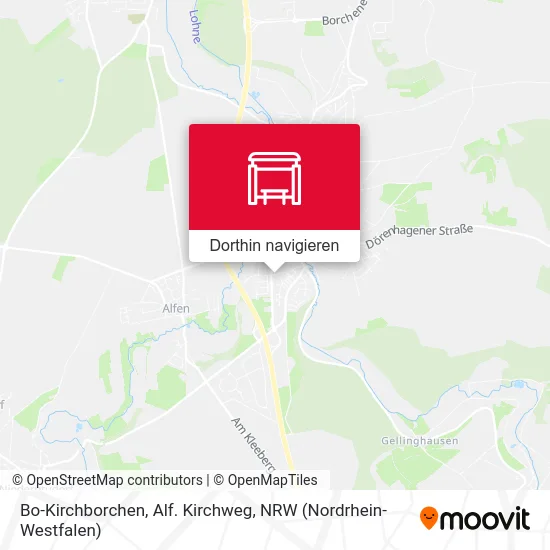 Bo-Kirchborchen, Alf. Kirchweg Karte