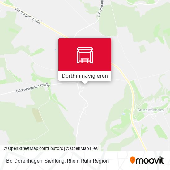 Bo-Dörenhagen, Siedlung Karte