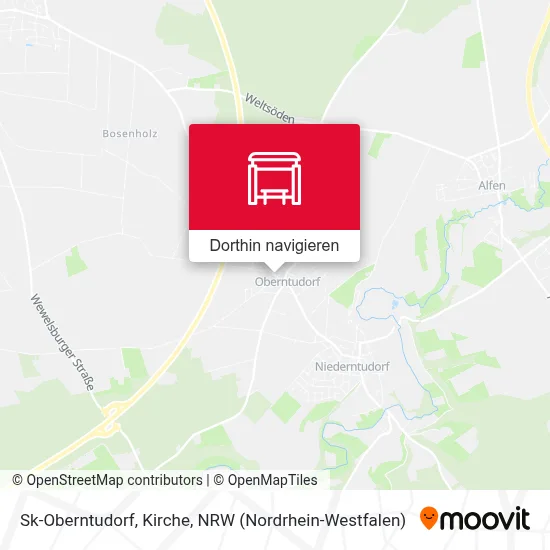 Sk-Oberntudorf, Kirche Karte