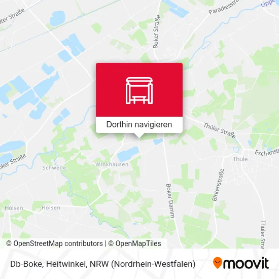 Db-Boke, Heitwinkel Karte