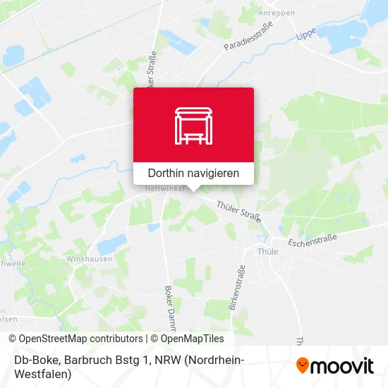 Db-Boke, Barbruch Bstg 1 Karte