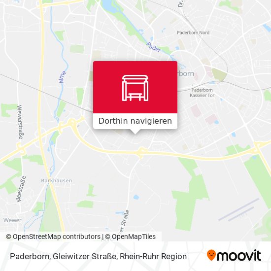 Paderborn, Gleiwitzer Straße Karte