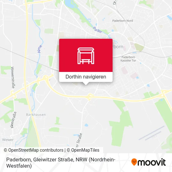 Paderborn, Gleiwitzer Straße Karte