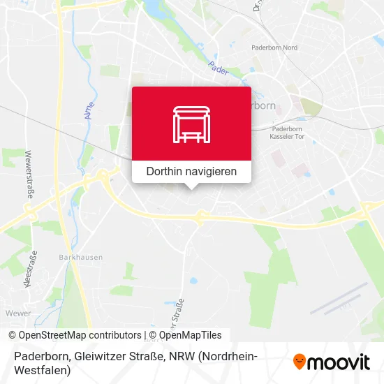 Paderborn, Gleiwitzer Straße Karte