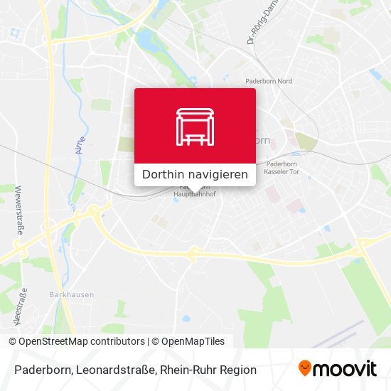 Paderborn, Leonardstraße Karte