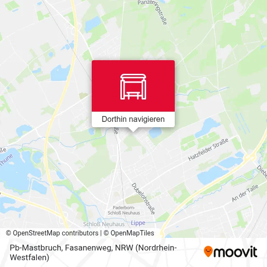 Pb-Mastbruch, Fasanenweg Karte