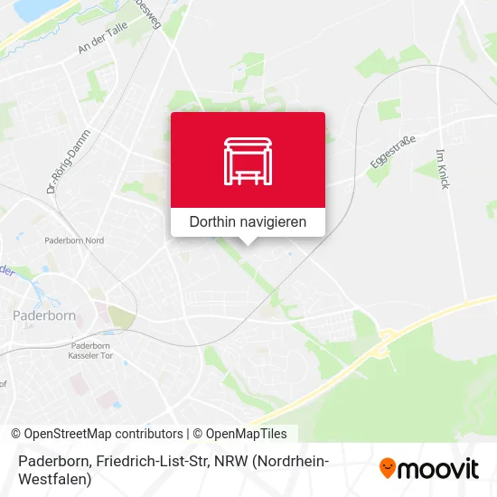 Paderborn, Friedrich-List-Str Karte
