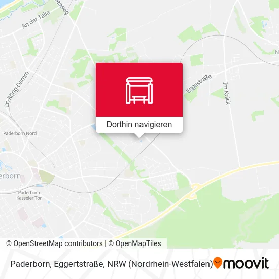 Paderborn, Eggertstraße Karte