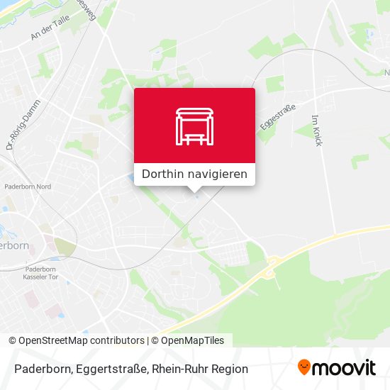 Paderborn, Eggertstraße Karte