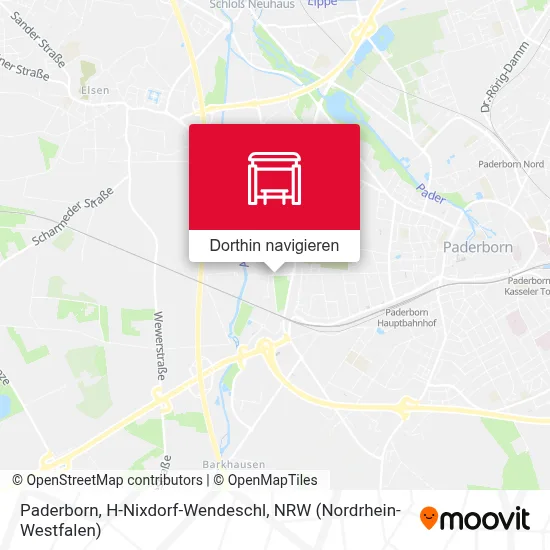 Paderborn, H-Nixdorf-Wendeschl Karte