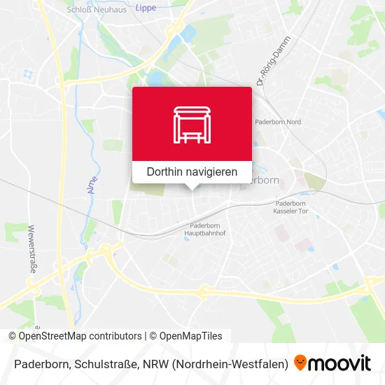 Paderborn, Schulstraße Karte