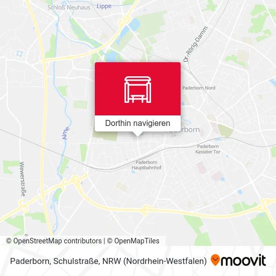 Paderborn, Schulstraße Karte