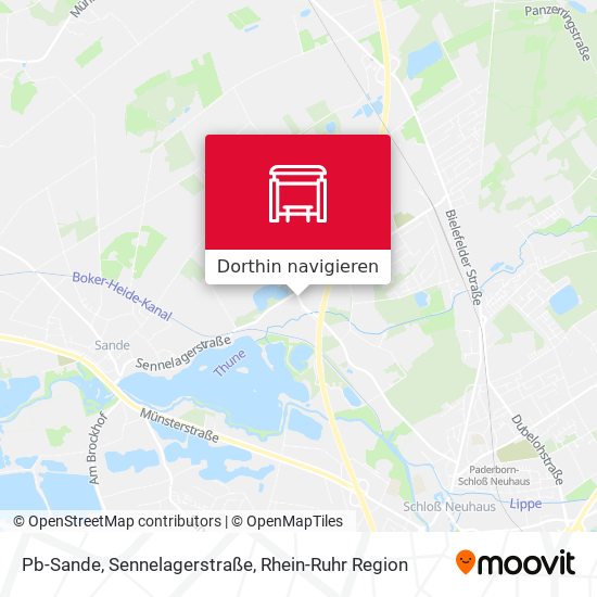 Pb-Sande, Sennelagerstraße Karte