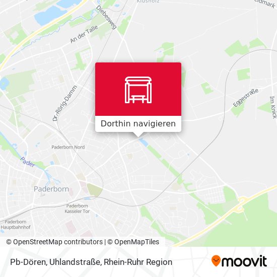 Pb-Dören, Uhlandstraße Karte