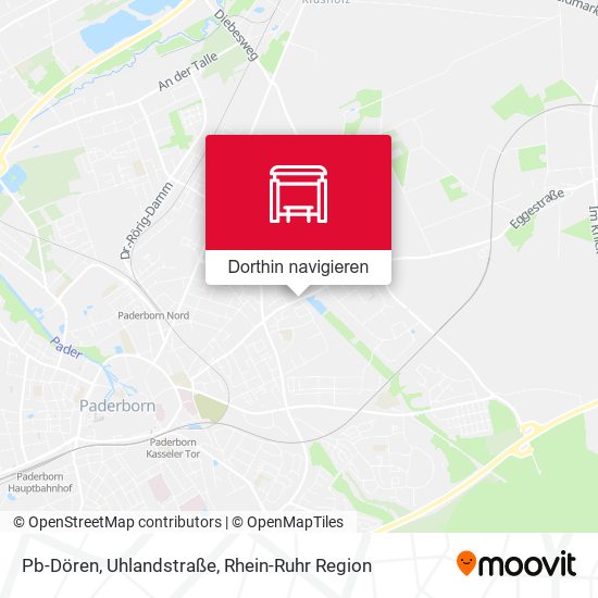 Pb-Dören, Uhlandstraße Karte