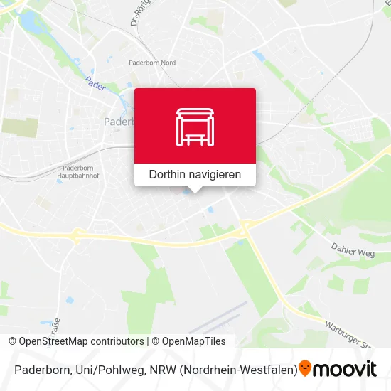 Paderborn, Uni/Pohlweg Karte