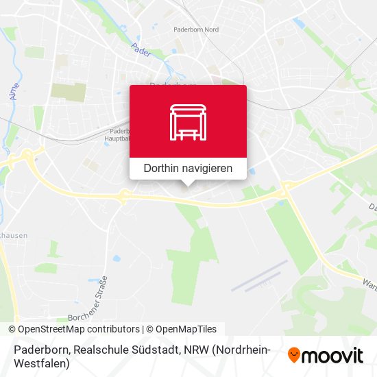 Paderborn, Realschule Südstadt Karte
