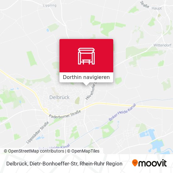 Delbrück, Dietr-Bonhoeffer-Str Karte