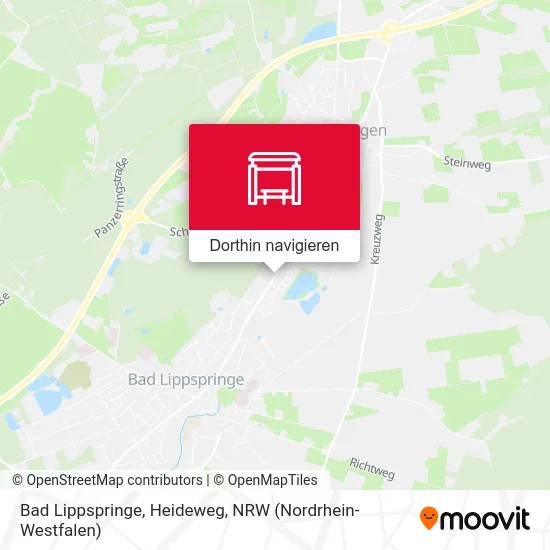 Bad Lippspringe, Heideweg Karte