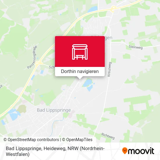 Bad Lippspringe, Heideweg Karte