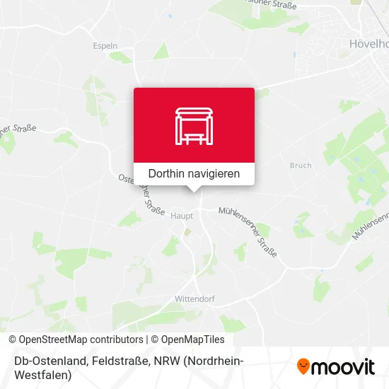 Db-Ostenland, Feldstraße Karte