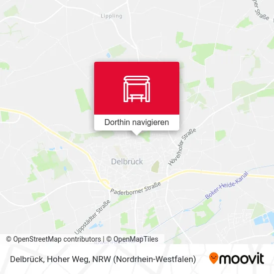 Delbrück, Hoher Weg Karte