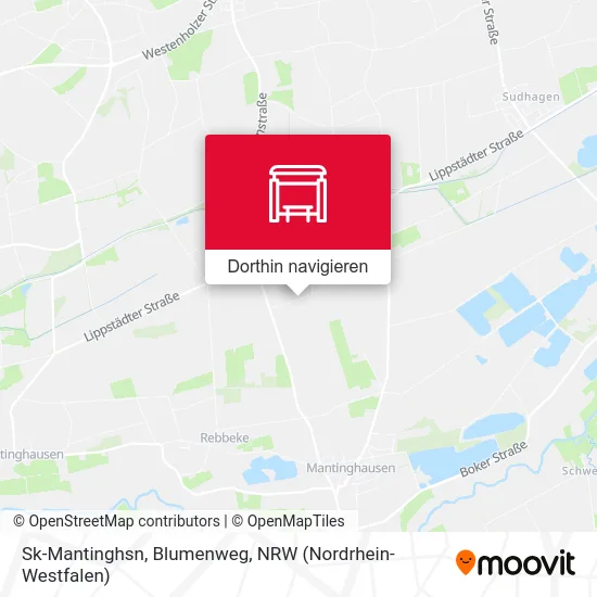 Sk-Mantinghsn, Blumenweg Karte