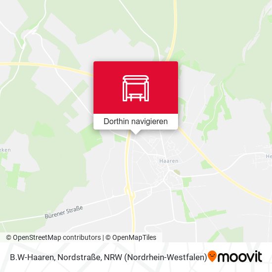 B.W-Haaren, Nordstraße Karte