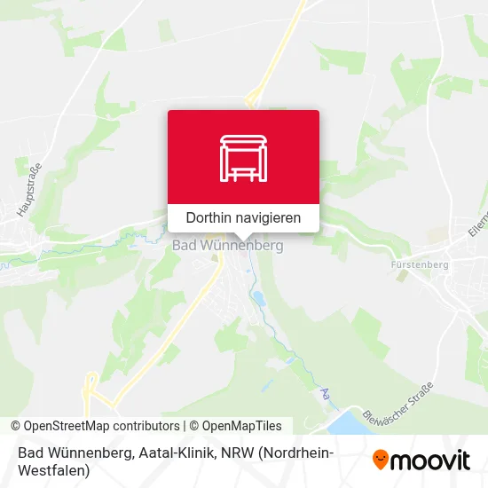 Bad Wünnenberg, Aatal-Klinik Karte