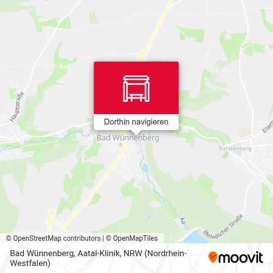 Bad Wünnenberg, Aatal-Klinik Karte