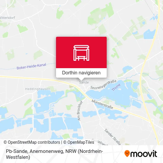 Pb-Sande, Anemonenweg Karte