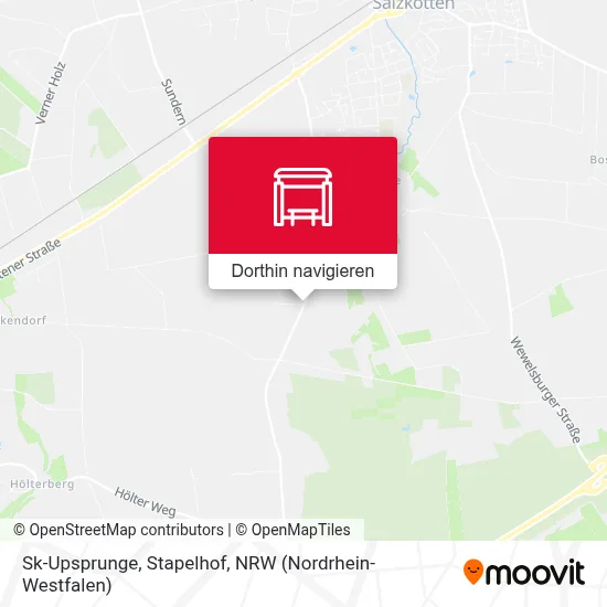 Sk-Upsprunge, Stapelhof Karte