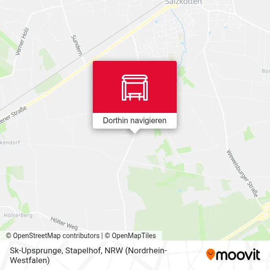 Sk-Upsprunge, Stapelhof Karte