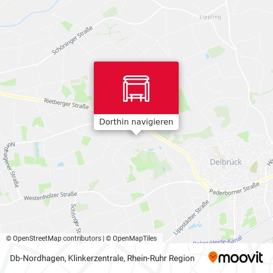 Db-Nordhagen, Klinkerzentrale Karte