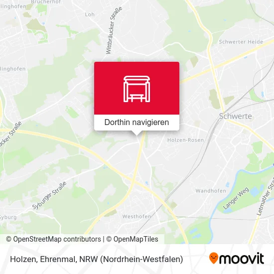 Holzen, Ehrenmal Karte