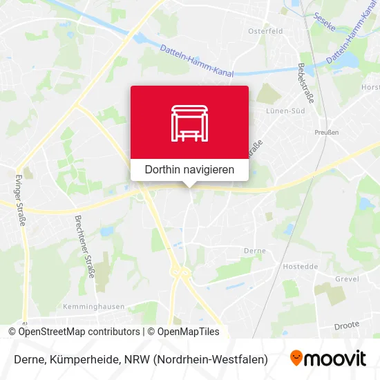 Derne, Kümperheide Karte